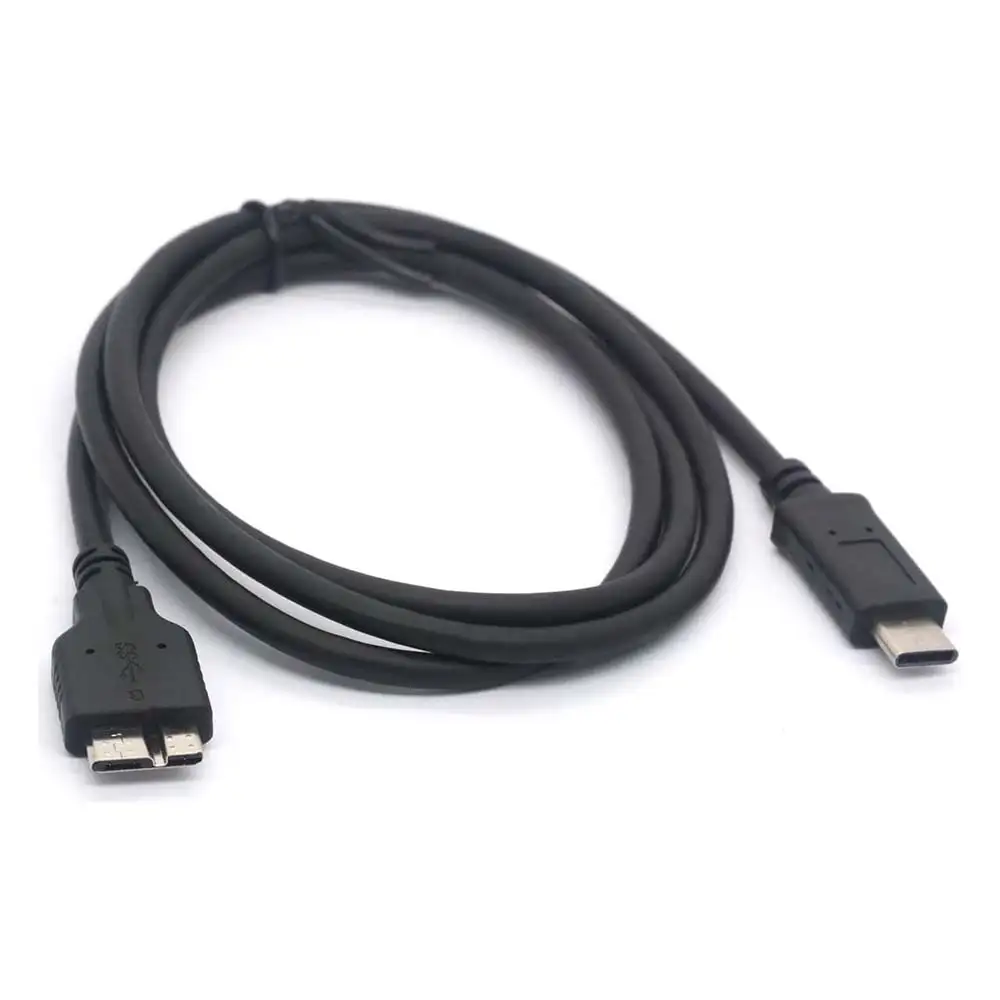 Câble Type-c USB-C mâle Vers USB 3.0 Micro B mâle disque dur externe - 1m
