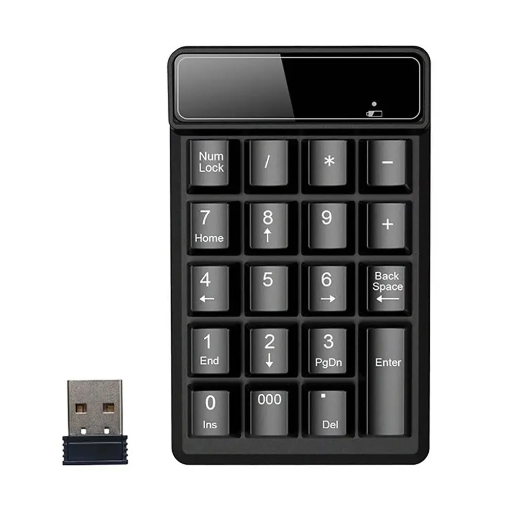 Pavé Numerique sans-fil 2.4ghz Mini clavier mécanique 19 Touches etanche