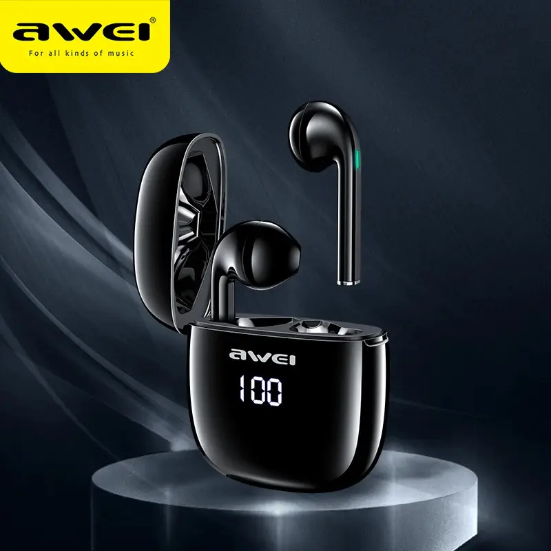 Ecouteur Earbuds sans-fil bluetooth 5.0 AWEI TWS T28P IPX4 Étanche
