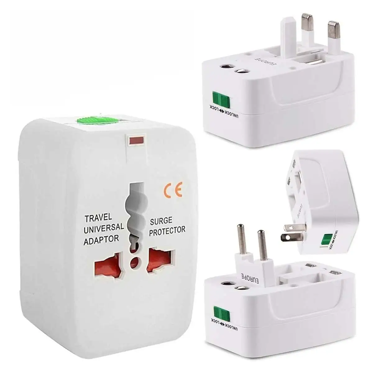 Prise Adaptateur Universel de Voyage EU UK US AU