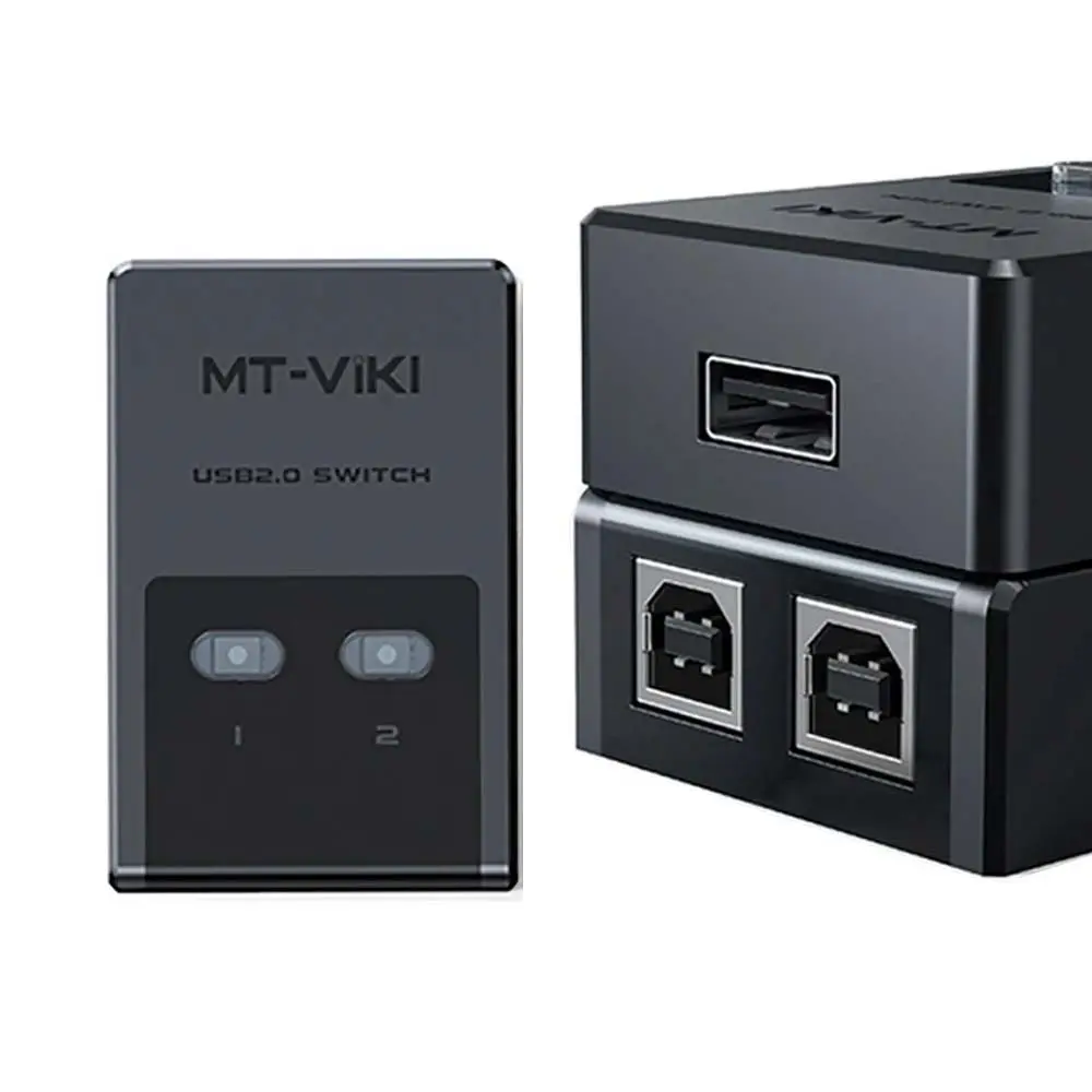 Switch Répartiteur USB 2 Ports MT-SW221-CH pour partage automatique imprimantes, Scanner, Clé USB