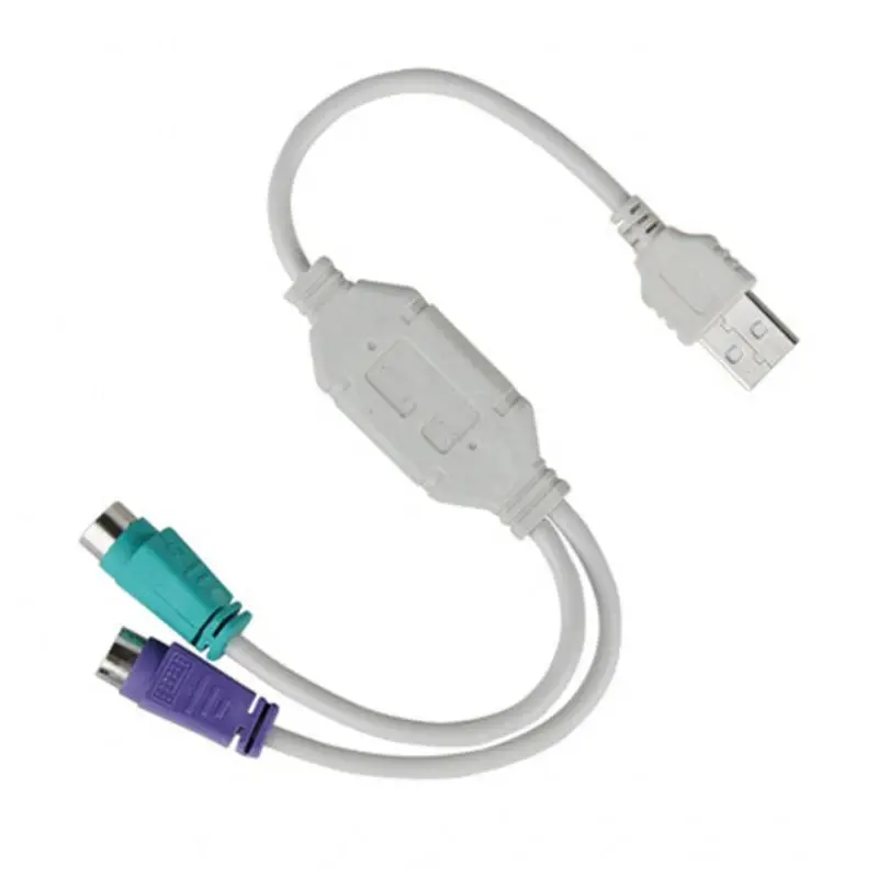 Adaptateur Convertisseur USB mâle vers to PS2 femelle pour Clavier et Souris