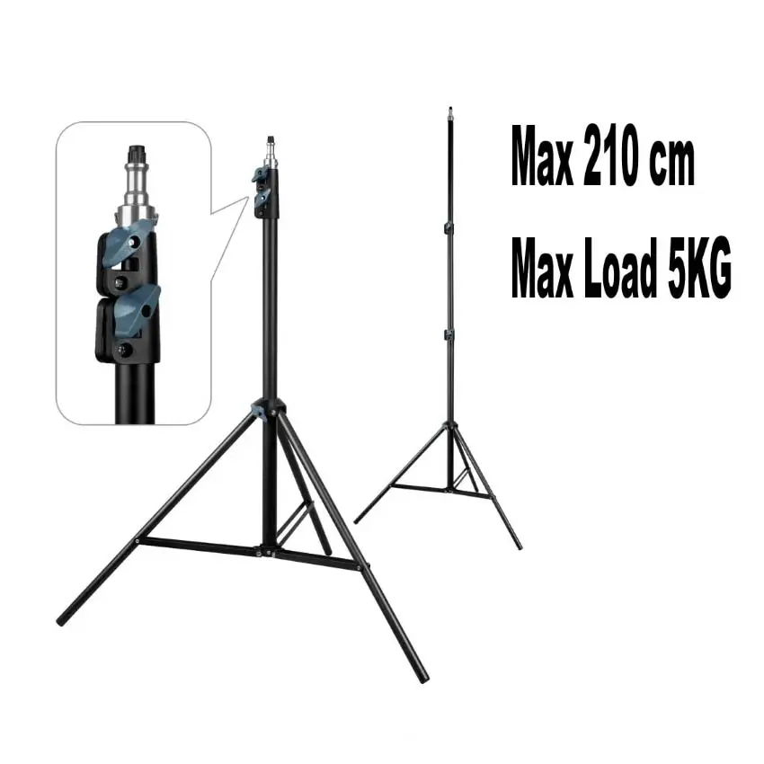Trepied Support 2.1m en aluminium LINCO ZENITH 8806 avec tête à vis 1/4 pour caméra, Lampe, Flash, appareil photo DSLR