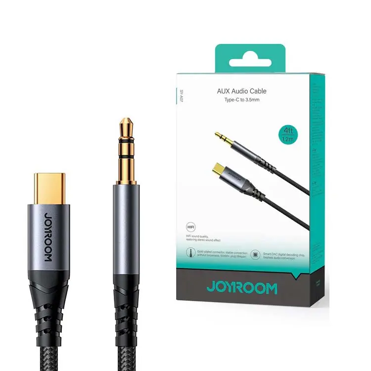 Cable Audio Type-c vers AUX 3.5mm Joyroom SY-A07 1.2m