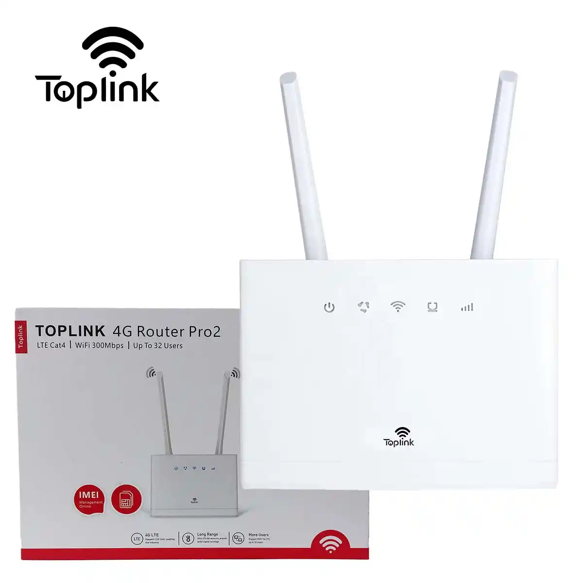 TopLink Pro2 MR311A Routeur 4G SIM Modem LTE Sans-fil 450Mbps WiFi 6