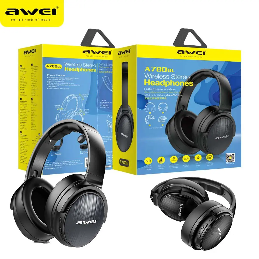Casque Sans-fil bluetooth 5.0 AWEI A780BL pliable
