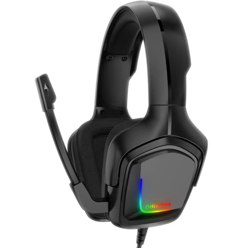 Casque Gaming ONIKUMA K20 RGB pour PC PS4 Xbox One Switch