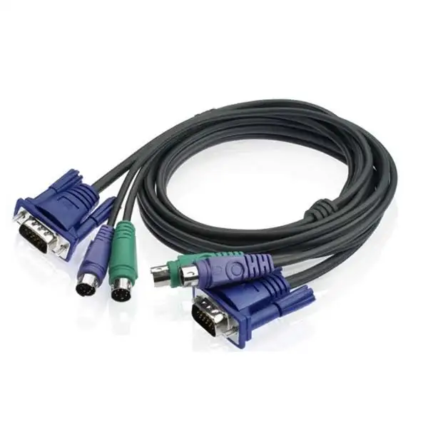 Câble KVM VGA + PS/2 Mâle vers Mâle - 1.5m