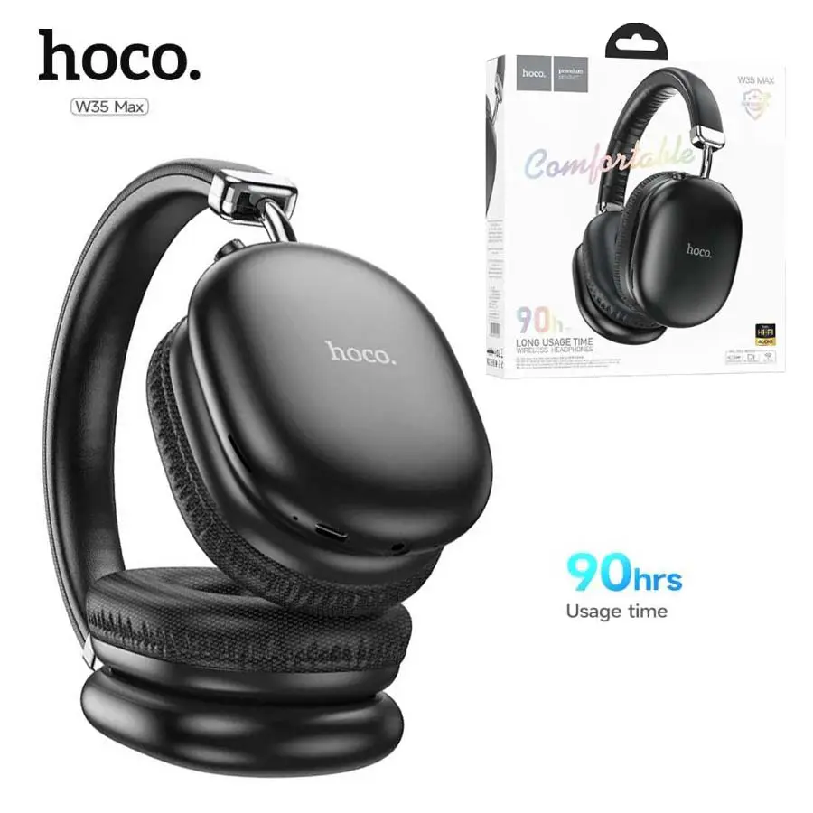 Casque sans-fil Bluetooth 5.3 AUX Micro SD HOCO W35 Max 90h
