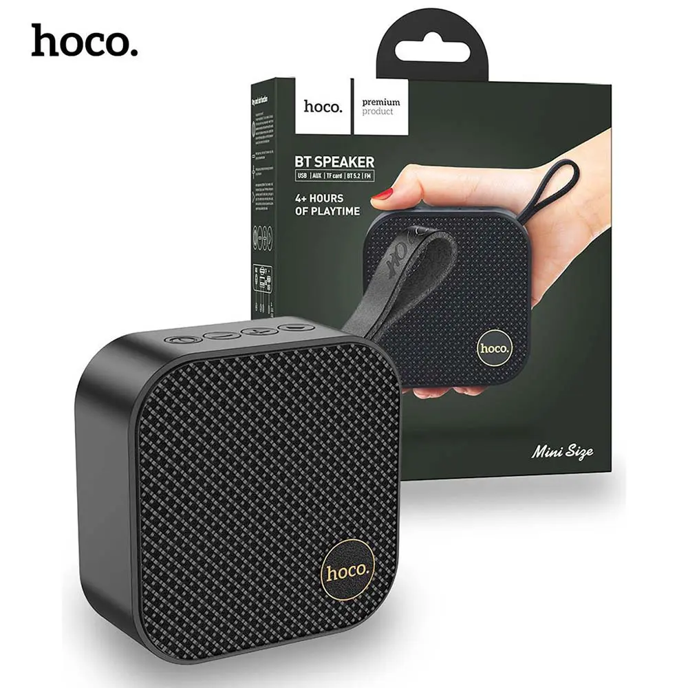 Haut parleur sans-fil Bluetooth 5.2 AUX USB TF Radio FM HOCO HC22 pour smartphone, PC, Android