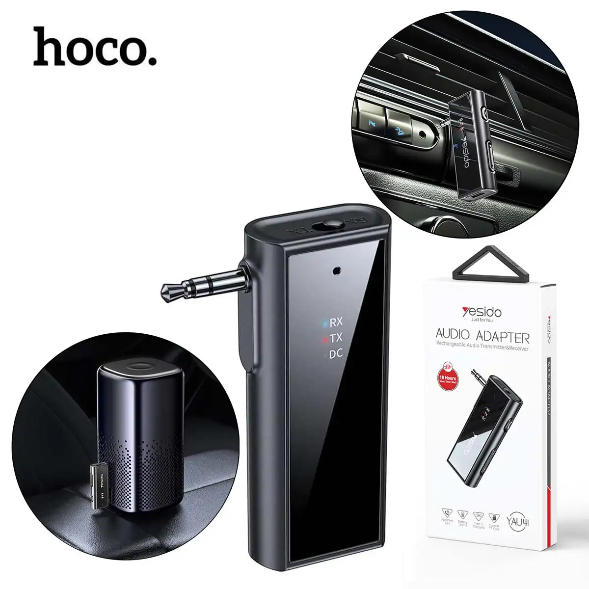 YESIDO YAU41 Émetteur Récepteur Audio 2 en 1 Sans-Fil Bluetooth 5.1