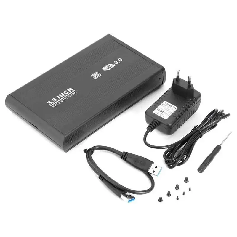 Rack Boîtier externe pour disque dur externe HDD 3.5 pouces SATA USB 3.0 avec Alimentation