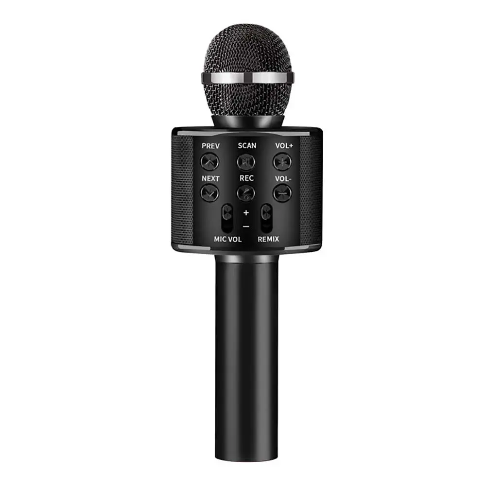 Microphone sans-fil Bluetooth KT-WS858 avec haut parleur AUX USB TF Card