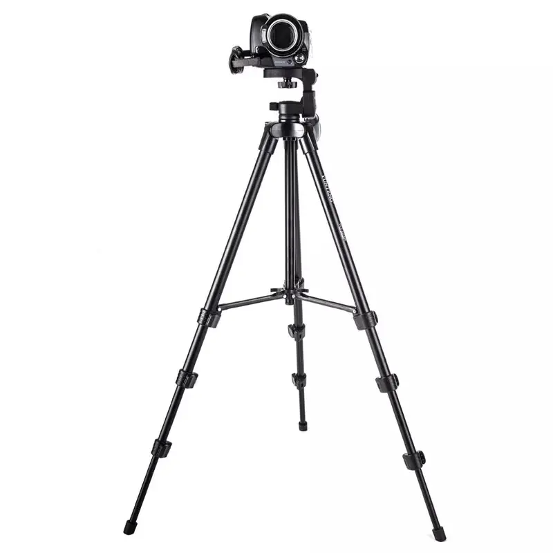 Trépied Portable yunteng VCT-521 avec tête de trépied tridimensionnelle pour Caméra MAX:136cm