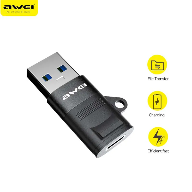 Adaptateur Convertisseur OTG USB 3.0 vers USB Type-c AWEI CL-13