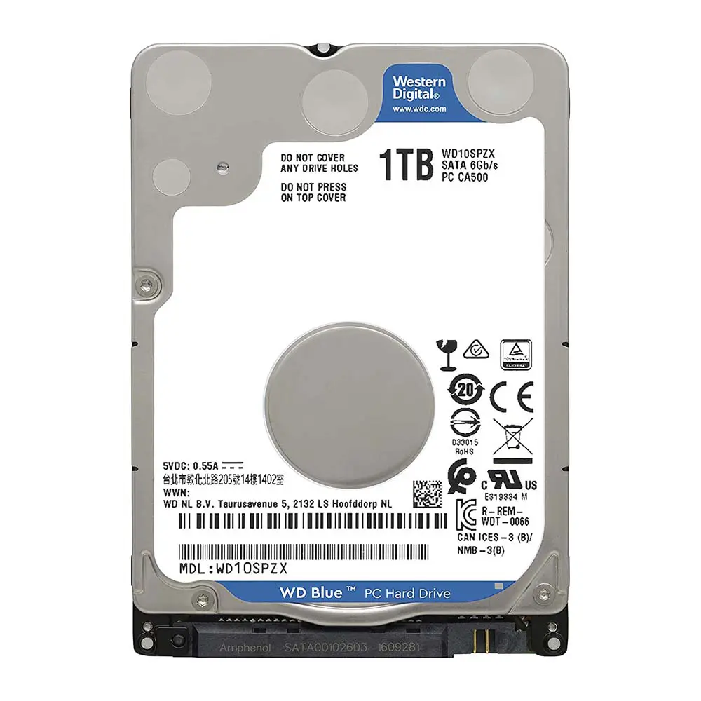 Disque dur Interne 2.5pouce Western digital WD Blue SATA 6Gb/s 1TB 5400RPM WD10SPZX