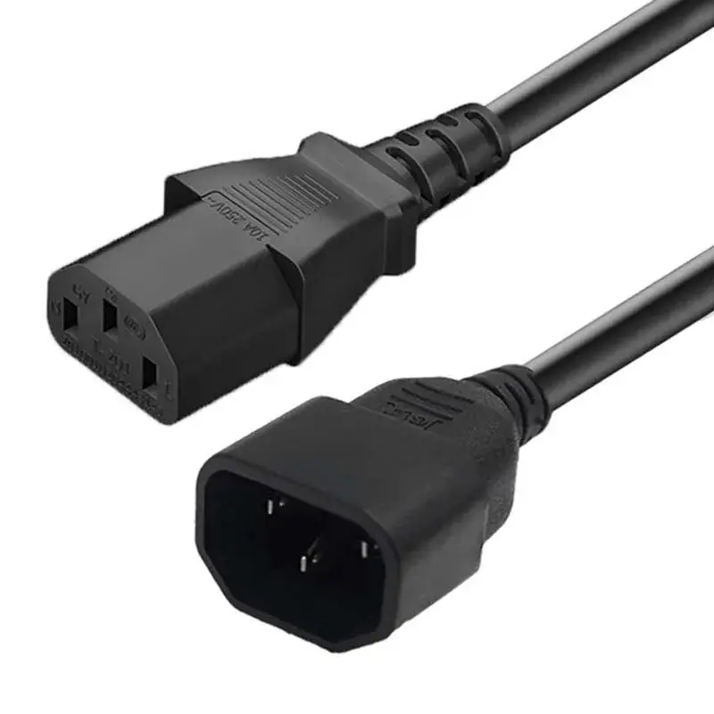 Câble d'alimentation Onduleur UPS 3x1mm² IEC320 C13 femelle vers C14 mâle 250V 10A 1.2m
