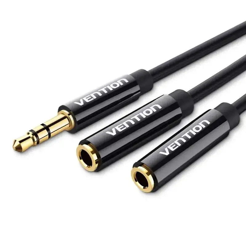 Vention Câble Séparateur Partage Audio Jack 3.5mm Mâle vers 2 Femelles