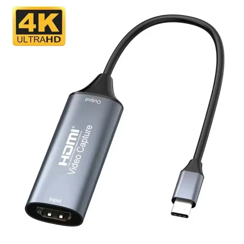 Carte d'acquisition Capture vidéo Audio USb-C Type-c HDMI 4K 1080P pour PS4, DVD, caméra, PC, diffusion en direct