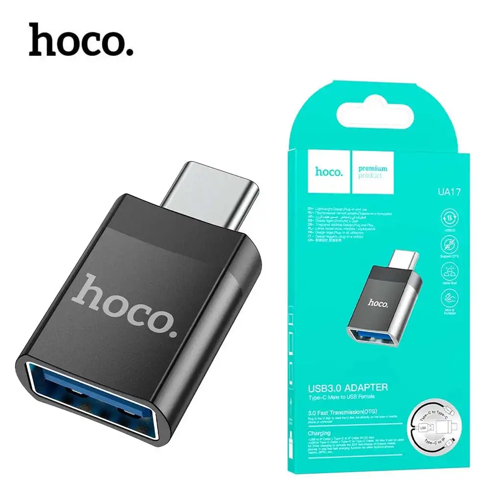 HOCO UA17 Adaptateur OTG Type-c Mâle vers USB 3.0 Femelle