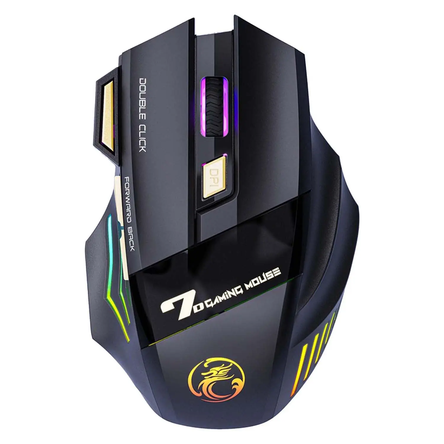 Souris sans-fil 2.4GHz rechargeable MAC TECH MT-WM121 3200 dpi 7 boutons RGB