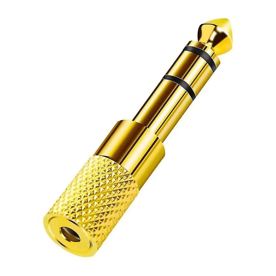 Adaptateur convertisseur Audio AUX 6.35mm Mâle vers 3.5mm femelle
