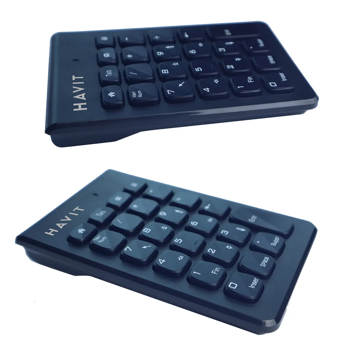 HAVIT KB223G Mini-clavier pavé numérique Sans-fil 2.4G USB pour ordinateur portable, PC