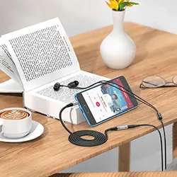 Cable Rallonge Extension AUX 3.5mm 4 Pôles 4p Casque + Microphone HOCO UPA20 Male vers Femelle