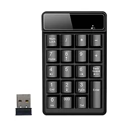 Pavé Numerique sans-fil 2.4ghz Mini clavier mécanique 19 Touches etanche