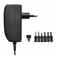 Chargeur adaptateur Alimentation universelle 27W, 3V, 4.5V, 5V, 6V, 7.5V, 9V, 12V, 2250mA, AC/DC Réglable Uniross USMPS005EU