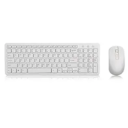 Ensemble clavier souris sans-fil 2.4ghz GKM520 - Blanc