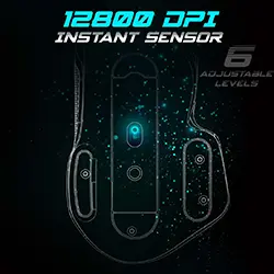 Souris Gaming filaire USB Spirit of gamer Pro-M5 S-PM5RGB RGB 12800 DPI 8 Boutons Programmables