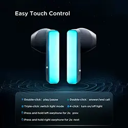 Ecouteur Earbuds sans-fil bluetooth 5.3 Joyroom IceLens TC1 avec lumière LED