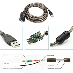 Câble Extension Rallonge répéteur actif USB 2.0 Mâle vers Femelle avec Amplificateur 5m