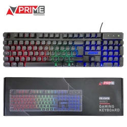 PRIME PR-KW98 Clavier Gaming rétroéclairé Filaire USB RGB AZERTY