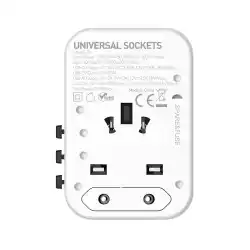 Adaptateur de voyage Universelle Multi-Prise UK EU US AU SIYOTEAM Z9 1 x USB QC3.0 + 2 x Type-C PD