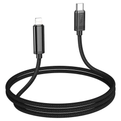 Cable USB-C Type-c Vers Lightning IP 27W avec affichage Puissance LED HOCO U127 - 1.2m