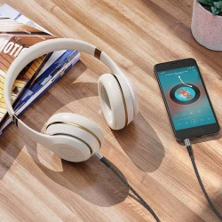 HOCO UPA26 Cable AUX 3.5mm audio mâle vers mâle tressé 1m