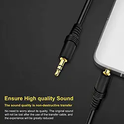 Câble extension Audio AUX Jack 3.5 mâle à mâle pour écouteurs Casque stéréo 1.5m 3m 5m