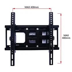 Support mural universel pour TV avec bras télescopique rotatif réglable avec inclinaison de 26 à 55 pouces supporte jusqu'à 50kg D40