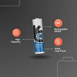 Pack 4 x Pile Rechargeable AA UNIROSS 2700mAh UN4AA2700