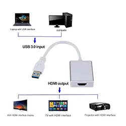 Adaptateur Convertisseur USB 3.0 to vers HDMI 1080P