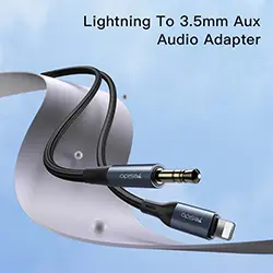 Câble Adaptateur Audio Lightning Iphone IP vers Jack AUX 3.5mm YESIDO YAU35 1m