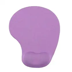 Tapis de souris antidérapant ergonomique avec repose poignet en gel réduit la Fatigue des mains 23 x 19cm - Violet