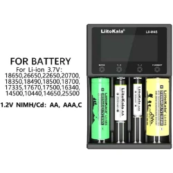 LiitoKala Lii-M4S Chargeur universel intelligent Li-ion/NiMH avec écran LCD