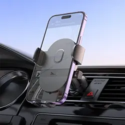 Support Smartphone Téléphone Auto 4.5"- 7" pour voiture sur sortie air HOCO H18