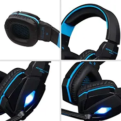 Casque Gaming KOTION EACH G4000 USB 2x3.5mm avec microphone LED