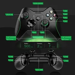 Manette de jeux sans-fil 2.4ghz pour PC XBOX One PS3 ANDROID