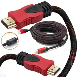 Câble HDMI en nylon tressé V1.4 Full HD 1080P 3D 1.5m 3m 5m