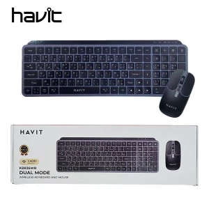 Kit combo Clavier + Souris sans-fil Bluetooth + 2.4ghz Rechargeable HAVIT KB836WB